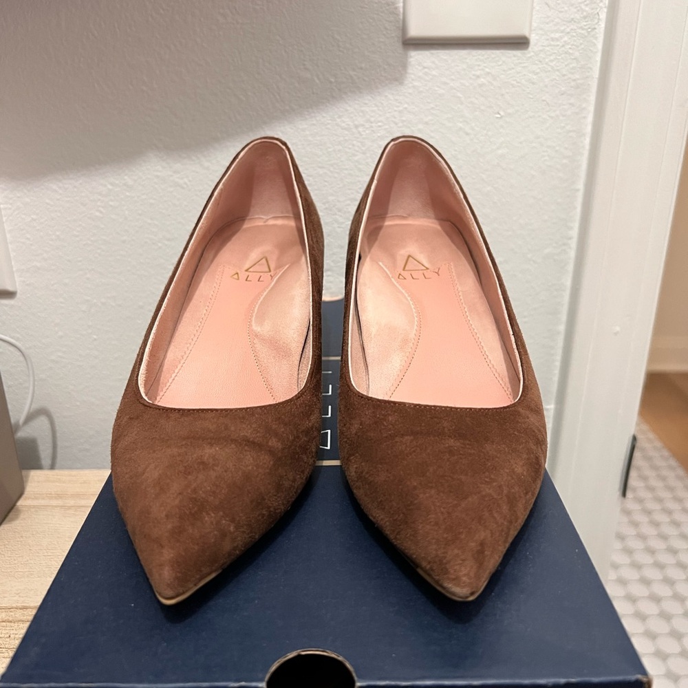 Ally Suede Kitten Heel